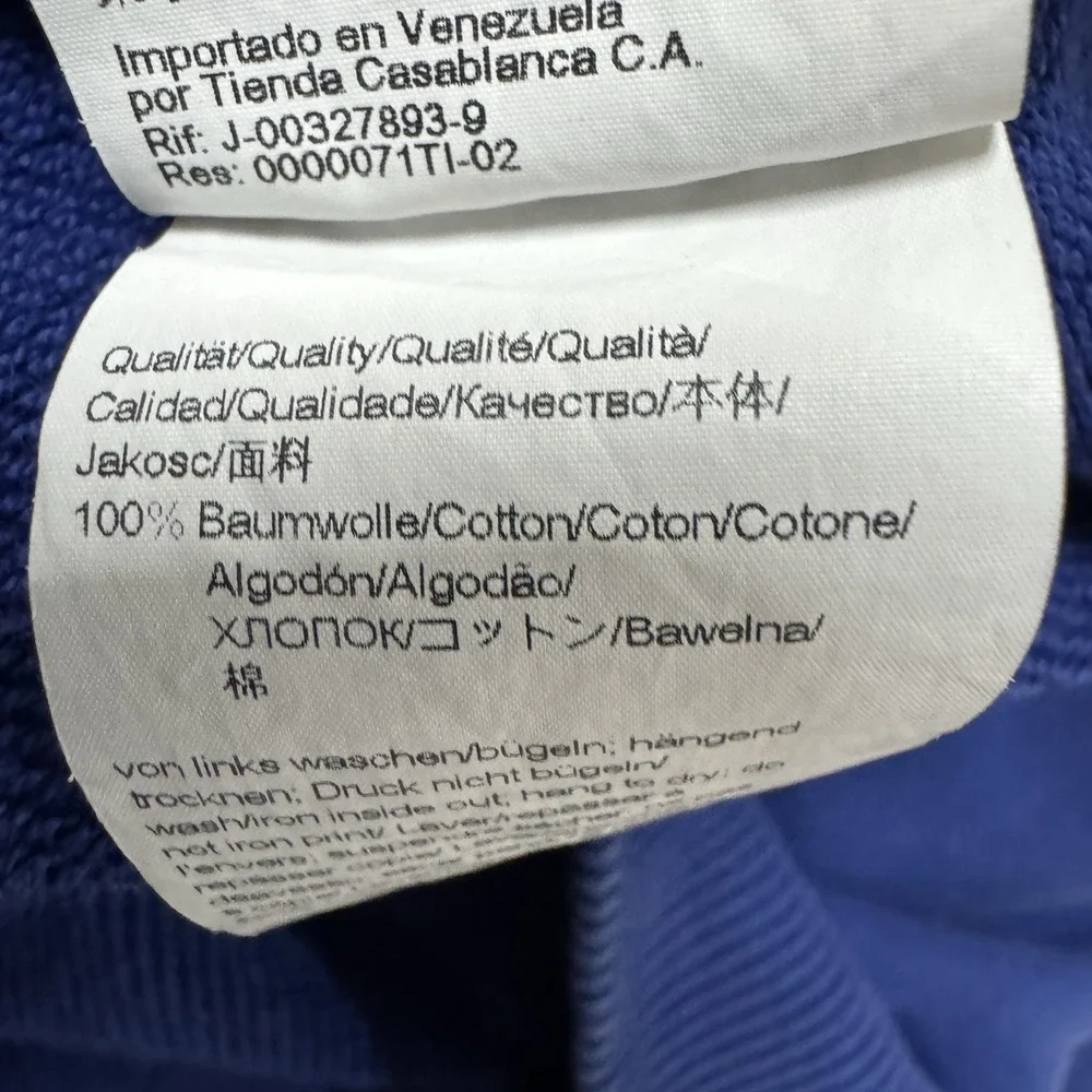Hugo Boss Sweatshirt Mens XL Blue Logo Sleeve Stripe Sporty Casual Streetwear - Picture 8 of 9